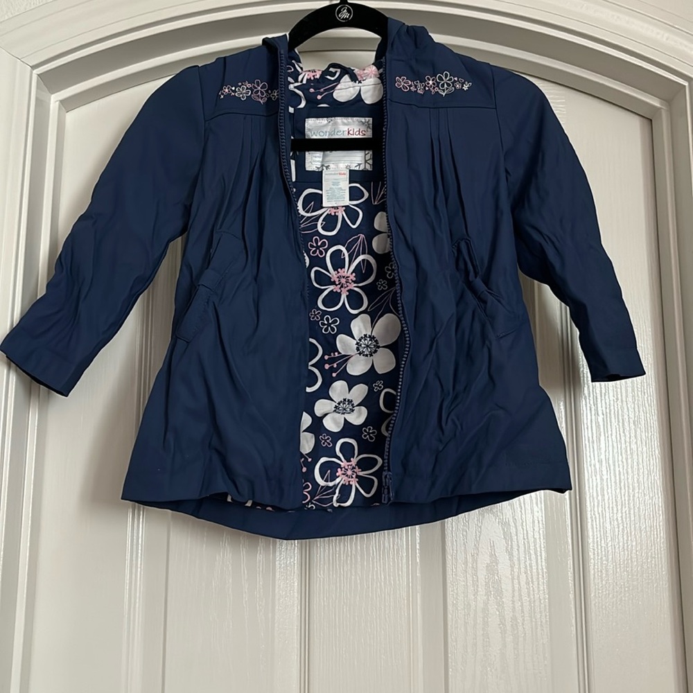 Navy Blue Raincoat